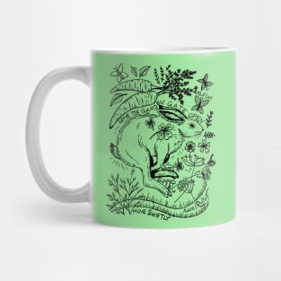 Running Rabbit Mug